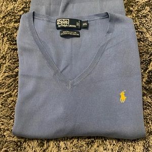 Nice blue and yellow Pima cotton sweater vest